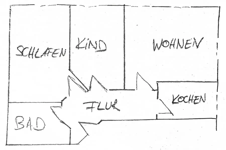 Grundriss Ferienwohnung Ringelblume