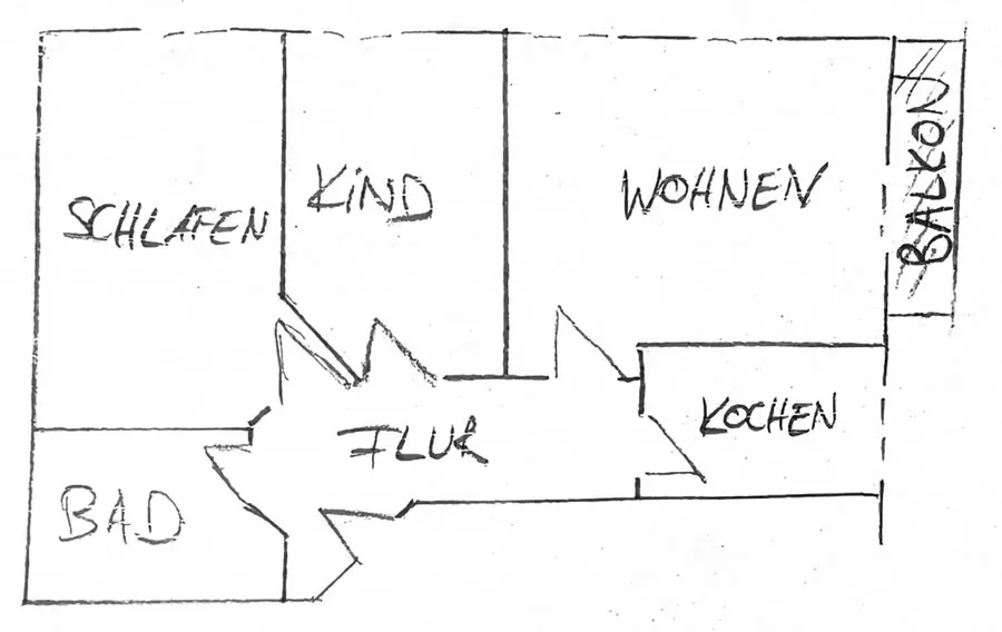 Grundriss Ferienwohnung Heublume